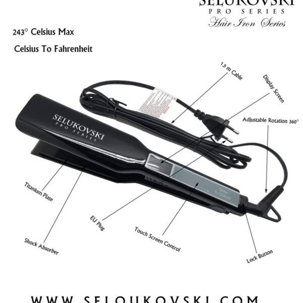SELUKOVSKI PRO SERIES SE3900 Hair Straightner Hair Iron Series מחליק שיער
